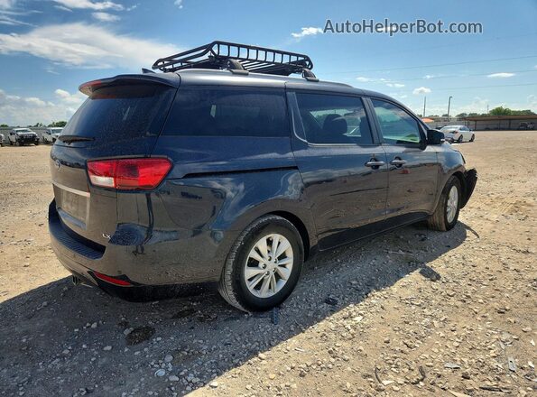 KNDMB5C10H6283814 2017 KIA SEDONA Blue Tył prawy