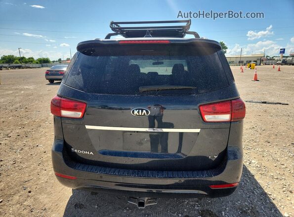KNDMB5C10H6283814 2017 KIA SEDONA Blue Widok z tyłu