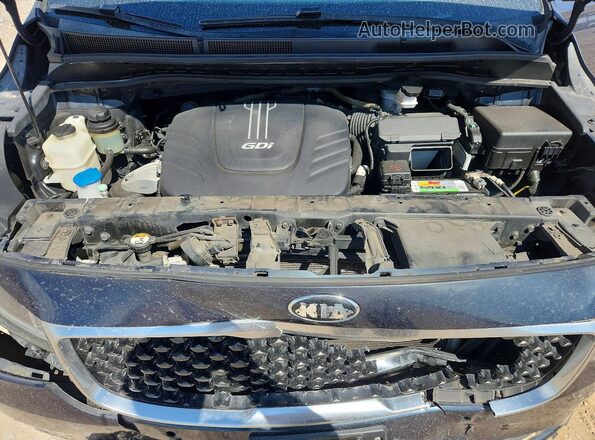 KNDMB5C10H6283814 2017 KIA SEDONA Blue Widok komory silnika