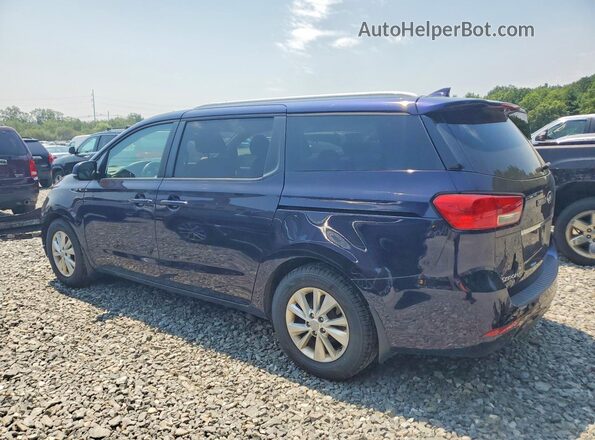 KNDMB5C10J6364138 2018 KIA SEDONA Blue Tył lewy