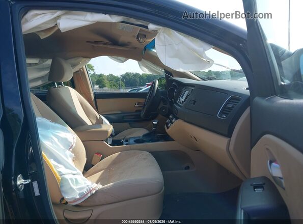 KNDMB5C10J6383658 2018 KIA SEDONA Черный Вид салона спереди