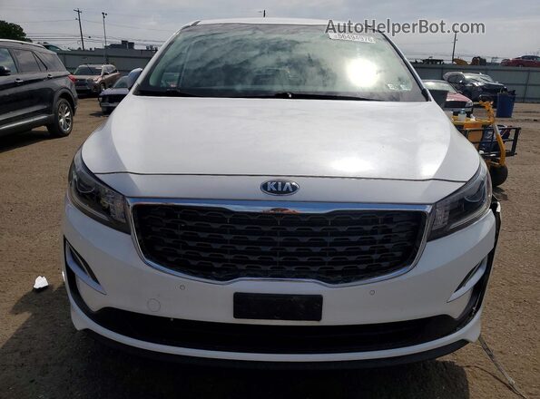KNDMB5C10K6538243 2019 KIA SEDONA White Front view