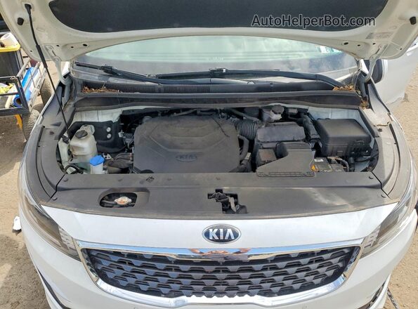 KNDMB5C10K6538243 2019 KIA SEDONA White Engine compartment view