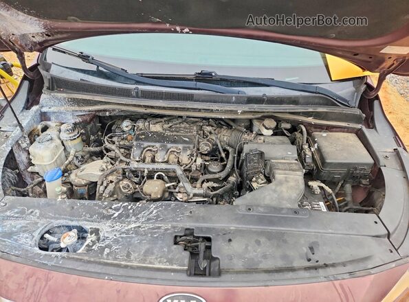 KNDMB5C11G6092188 2016 KIA SEDONA Темно-бордовый Вид подкапотного пространства