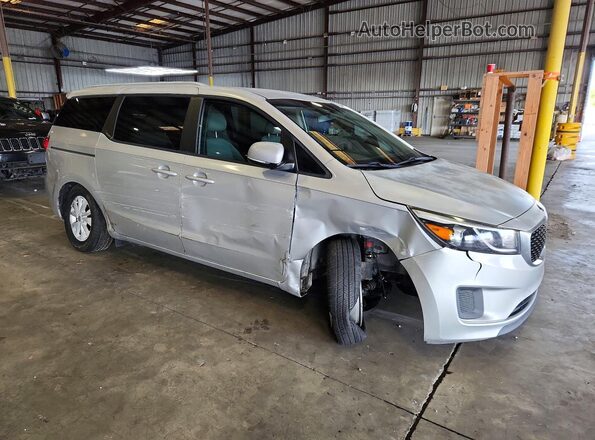 KNDMB5C11G6120989 2016 KIA SEDONA Silver წინა მარჯვენა