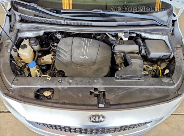 KNDMB5C11G6120989 2016 KIA SEDONA Silver ძრავის განყოფილების ხედი