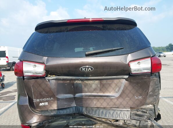 KNDMB5C11G6165897 2016 KIA SEDONA Brown 