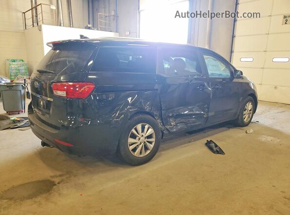 KNDMB5C11G6203791 2016 KIA SEDONA Black Задня права чверть