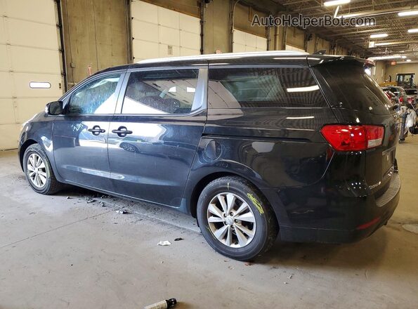 KNDMB5C11G6203791 2016 KIA SEDONA Black Задня ліва чверть