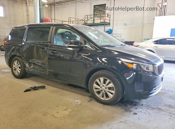 KNDMB5C11G6203791 2016 KIA SEDONA Black Передня права чверть
