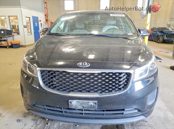 KNDMB5C11G6203791 2016 KIA SEDONA Black Вид спереду