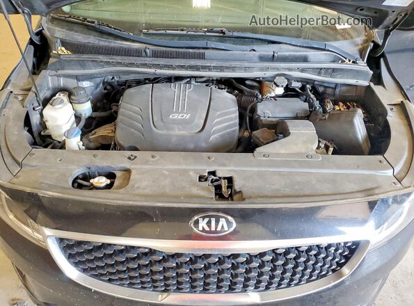 KNDMB5C11G6203791 2016 KIA SEDONA Black Вид підкапотного простору