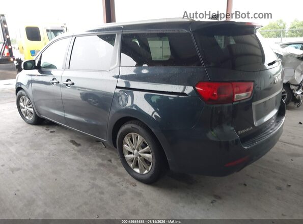 KNDMB5C11H6266570 2017 KIA SEDONA Blue Задня ліва чверть