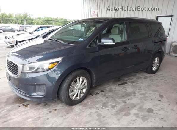 KNDMB5C11H6266570 2017 KIA SEDONA Blue Передня ліва чверть