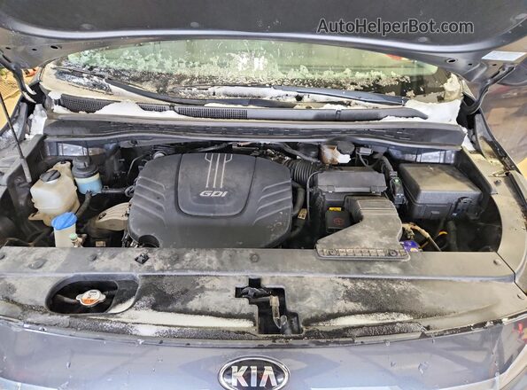 KNDMB5C11H6290853 2017 KIA SEDONA Black Widok komory silnika