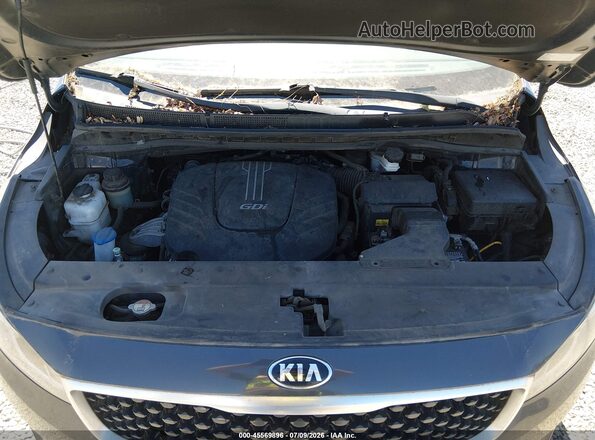KNDMB5C11H6339436 2017 KIA SEDONA Black Вид ззаду