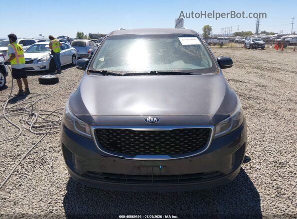 KNDMB5C11H6339436 2017 KIA SEDONA Black Вид щитка приладів
