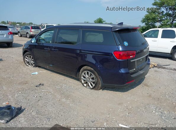 KNDMB5C11K6539191 2019 KIA SEDONA Dark Blue Trasero izquierdo
