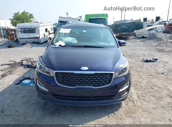 KNDMB5C11K6539191 2019 KIA SEDONA Dark Blue Vista del salpicadero