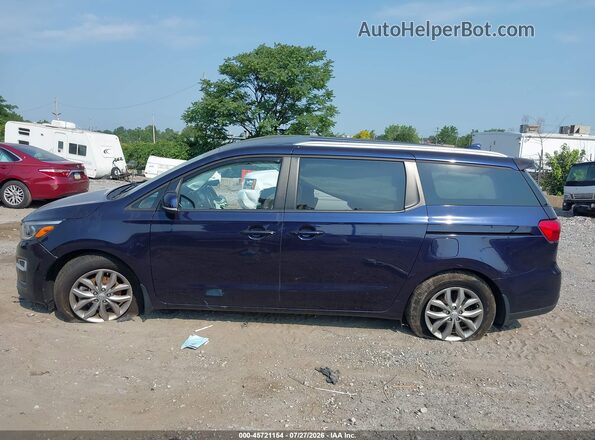 KNDMB5C11K6539191 2019 KIA SEDONA Dark Blue Vista interior trasera