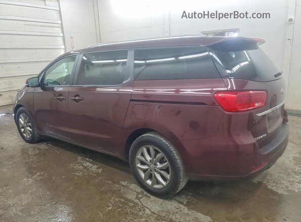 KNDMB5C11L6609340 2020 KIA SEDONA Темно-бордовый Задняя левая четверть