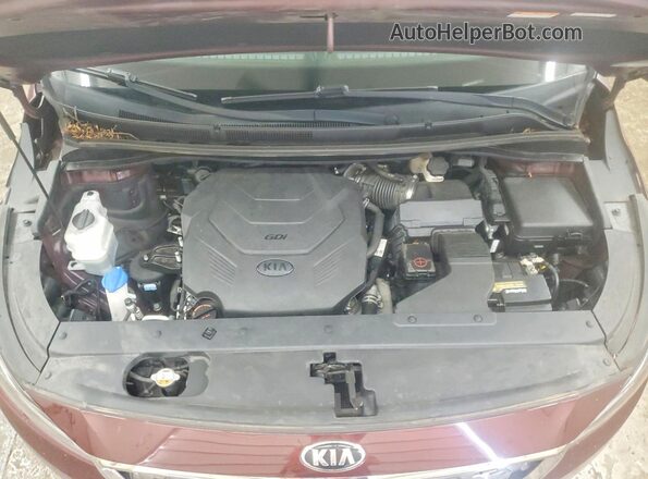 KNDMB5C11L6609340 2020 KIA SEDONA Темно-бордовый Вид подкапотного пространства