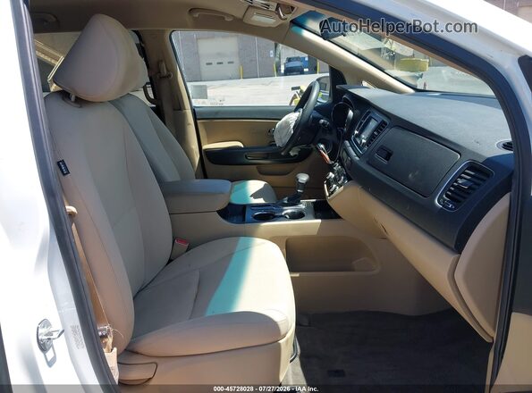 KNDMB5C11L6639311 2020 KIA SEDONA White Widok wnętrza z przodu