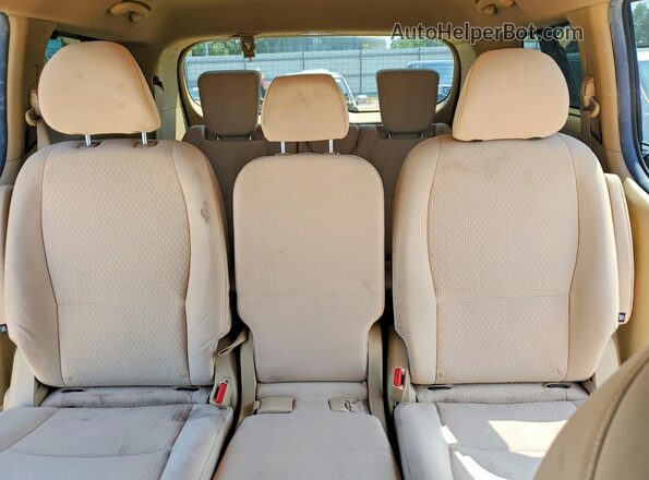 KNDMB5C12G6091065 2016 KIA SEDONA Black უკანა სავარძლების ხედი
