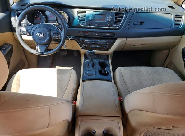 KNDMB5C12G6091065 2016 KIA SEDONA Black წინა პანელის ხედი