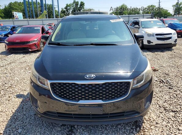 KNDMB5C12G6091065 2016 KIA SEDONA Black წინა ხედი