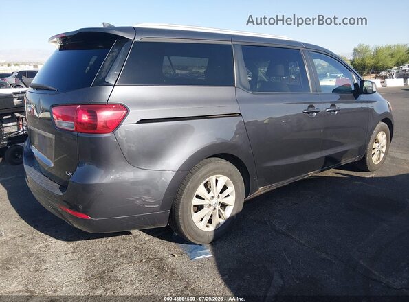 KNDMB5C12G6120001 2016 KIA SEDONA Gray Հետևի աջ