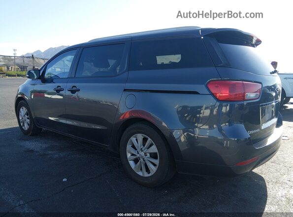 KNDMB5C12G6120001 2016 KIA SEDONA Gray Հետևի ձախ