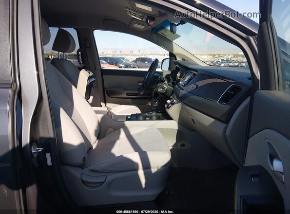KNDMB5C12G6120001 2016 KIA SEDONA Gray Սալոնի դիմացի տեսք