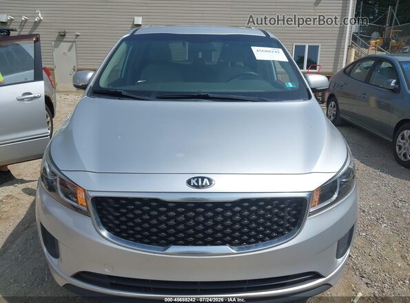 KNDMB5C12G6163222 2016 KIA SEDONA Gray Դիմացի տեսք