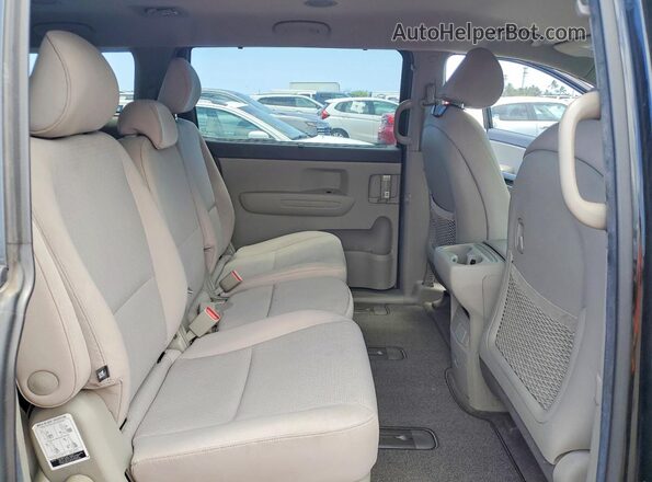 KNDMB5C12G6202780 2016 KIA SEDONA Black Widok wnętrza z tyłu