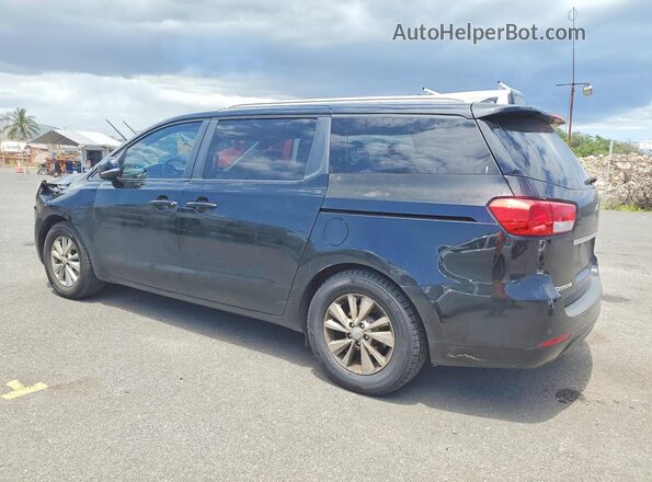 KNDMB5C12G6202780 2016 KIA SEDONA Black Tył lewy