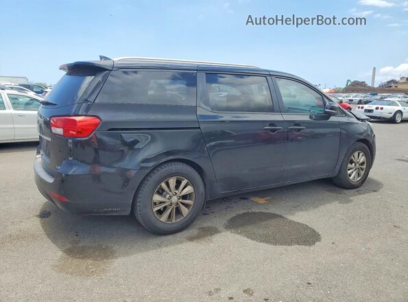 KNDMB5C12G6202780 2016 KIA SEDONA Black Tył prawy
