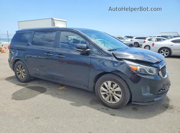 KNDMB5C12G6202780 2016 KIA SEDONA Black Przód prawy