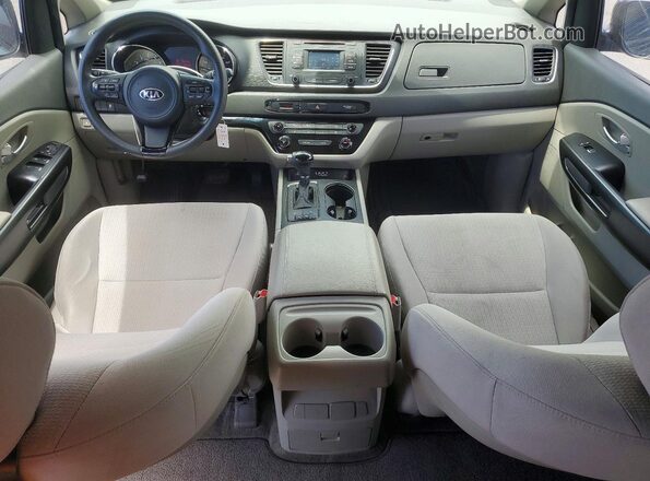 KNDMB5C12G6202780 2016 KIA SEDONA Black Widok deski rozdzielczej