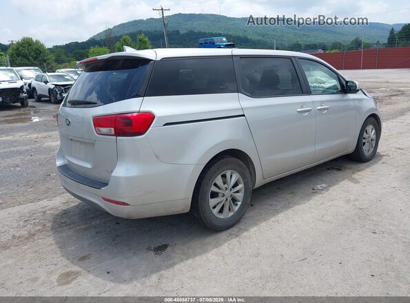 KNDMB5C12H6218429 2017 KIA SEDONA Silver Rear right