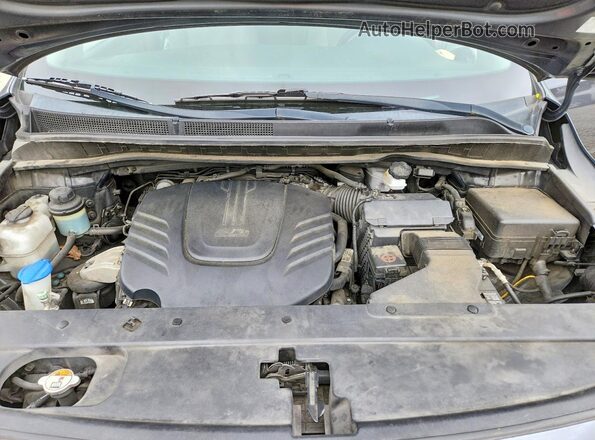 KNDMB5C12H6234274 2017 KIA SEDONA Gray ძრავის განყოფილების ხედი