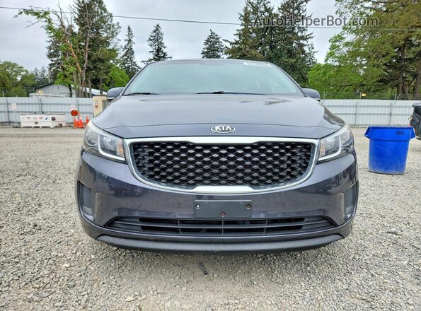 KNDMB5C12H6234274 2017 KIA SEDONA Gray წინა ხედი