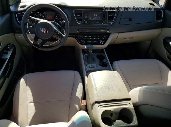 KNDMB5C12H6306381 2017 KIA SEDONA Black Вид панелі приладів