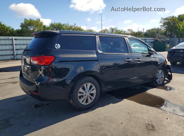 KNDMB5C12H6306381 2017 KIA SEDONA Black Задня права чверть