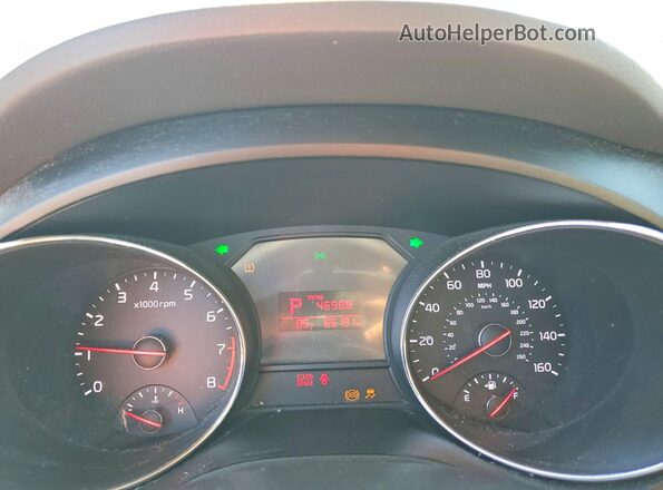 KNDMB5C12H6306381 2017 KIA SEDONA Black Вид щитка приладів