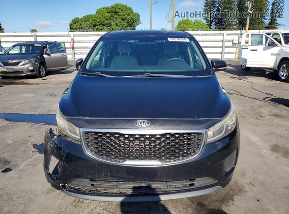 KNDMB5C12H6306381 2017 KIA SEDONA Black Вид спереду