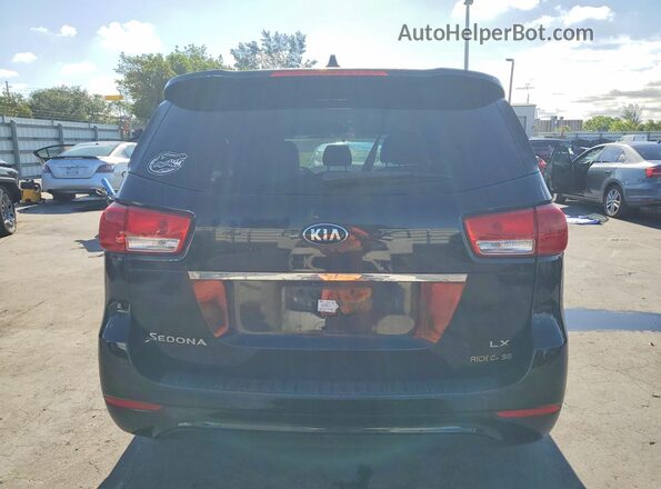 KNDMB5C12H6306381 2017 KIA SEDONA Black Вид ззаду