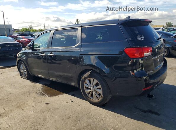 KNDMB5C12H6306381 2017 KIA SEDONA Black Задня ліва чверть