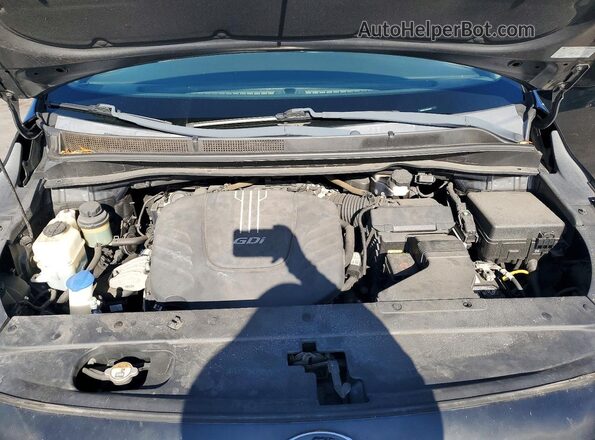 KNDMB5C12H6306381 2017 KIA SEDONA Black Вид підкапотного простору