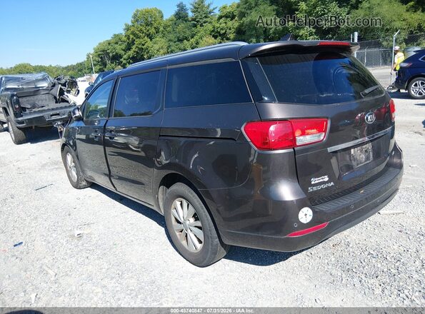 KNDMB5C12H6314271 2017 KIA SEDONA Gray Հետևի ձախ